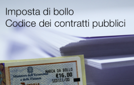 Imposta di bollo: Codice dei contratti pubblici