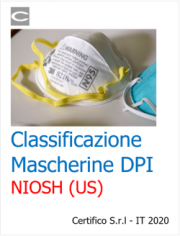 Classificazione Mascherine DPI NIOSH (US)