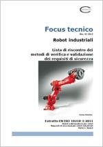 Robot industriali EN ISO 10218-1:2011 - Check list Verifiche e Validazioni Robot industriali EN ISO 10218-1:2011 - Check list Verifiche e Validazioni