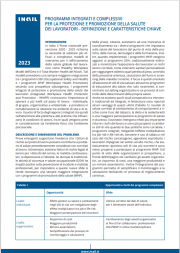 Programmi integrati e complessivi per la protezione e promozione della salute dei lavoratori