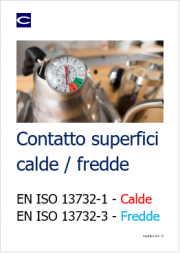 Focus EN ISO 13732-1 e 3: Valutazione della risposta dell’uomo al contatto con le superfici calde e fredde