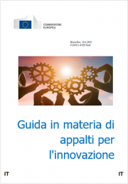 Guida in materia di appalti per l'innovazione Guida in materia di appalti per l'innovazione