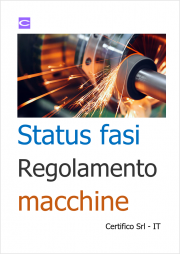 Status fasi Regolamento macchine 