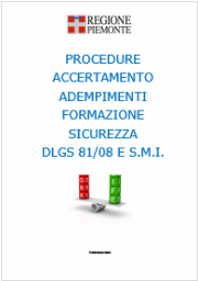 Formazione Sicurezza: Info e Procedure accertamento