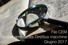 Norme armonizzate Direttiva macchine Giugno 2017 - File CEM Norme armonizzate Direttiva macchine Giugno 2017 - File CEM