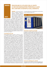 Procedure di utilizzo delle UDP nei cantieri di bonifica dell'amianto