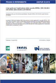  UNI/PdR 55 | Linee guida in materia di attrezzature a pressione