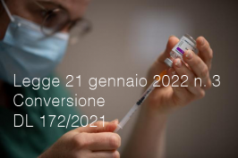 Legge 21 gennaio 2022 n. 3