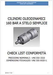 Check list verifica di cilindri a stelo semplice Check list verifica di cilindri a stelo semplice