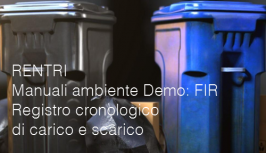 Manuali ambiente Demo: FIR / Registro cronologico di carico e scarico