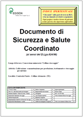 Modello Documento di Sicurezza e Salute - Edison Modello Documento di Sicurezza e Salute - Edison