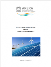 Testo Unico ricognitivo della produzione elettrica Testo Unico ricognitivo della produzione elettrica