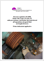Guida Ispesl per applicazione rischi agenti fisici D. Lgs. 81-2008 Guida Ispesl per applicazione rischi agenti fisici D. Lgs. 81-2008
