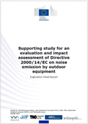 Evaluation and impact assessment of Directive 2000/14/EC (OND)