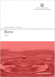 Valori limite Boro nelle acque consumo umano