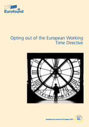Opting out of the European Working Time Directive Opting out of the European Working Time Directive