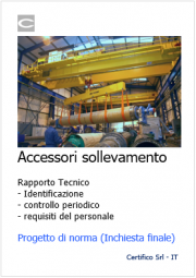 Accessori per il sollevamento: Progetto di norma U36002460 Accessori per il sollevamento: Progetto di norma U36002460