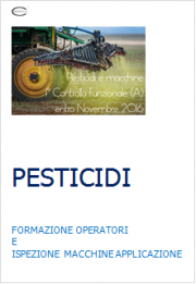 Pesticidi: Formazione operatori e Ispezione macchine Pesticidi: Formazione operatori e Ispezione macchine
