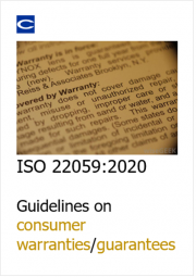 ISO 22059:2020 Guidelines on consumer warranties/guarantees