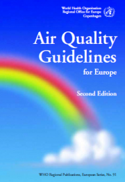 Air Quality Guidelines for Europe - WHO 2000 Air Quality Guidelines for Europe - WHO 2000