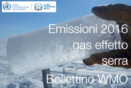 Bollettino WMO | Emissioni gas effetto serra 2016 Bollettino WMO | Emissioni gas effetto serra 2016