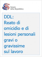 DDL: “Introduzione CP dei reati di omicidio e lesioni sul lavoro DDL: “Introduzione CP dei reati di omicidio e lesioni sul lavoro