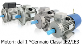 Motori elettrici: Dal 1 Gennaio 2015 limiti di classe di efficienza energetica almeno IE2/IE3 Motori elettrici: Dal 1 Gennaio 2015 limiti di classe di efficienza energetica almeno IE2/IE3
