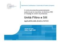 Applicabilità della direttiva ATEX 94/9/CE: Unità Filtro e Sili Applicabilità della direttiva ATEX 94/9/CE: Unità Filtro e Sili