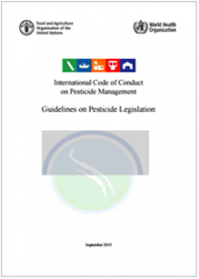 Guidelines on Pesticide Legislation Guidelines on Pesticide Legislation