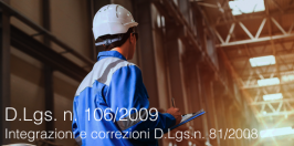 Decreto Legislativo 3 agosto 2009 n. 106 