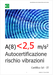 Autocertificazione rischio vibrazioni inferiore valori di azione