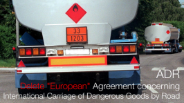 Eliminata la parola “Europeo” dal titolo dell'ADR dal 1°gennaio 2021 Eliminata la parola “Europeo” dal titolo dell'ADR dal 1°gennaio 2021