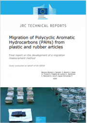 Migrazione IPA da articoli in plastica e gomma 