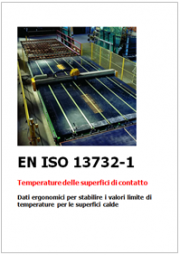 EN ISO 13732-1 Temperature delle superfici di contatto calde - Dati ergonomici EN ISO 13732-1 Temperature delle superfici di contatto calde - Dati ergonomici