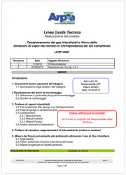 LG campionamento gas interstiziali e rilievo emissioni di vapori dal terreno