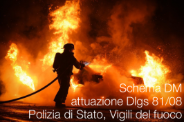 Schema DM attuazione Dlgs 81/08 Polizia di Stato, Vigili del fuoco Schema DM attuazione Dlgs 81/08 Polizia di Stato, Vigili del fuoco
