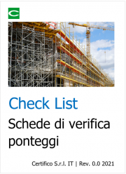 Check List | Schede di verifica ponteggi