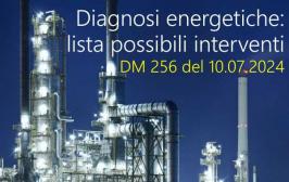Diagnosi energetiche: lista interventi DM 256 del 10 luglio 2024 Diagnosi energetiche: lista interventi DM 256 del 10 luglio 2024