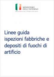 Linee guida ispezioni fabbriche e depositi di fuochi di artificio Linee guida ispezioni fabbriche e depositi di fuochi di artificio