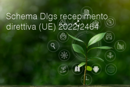 Schema Dlgs recepimento direttiva (UE) 2022/2464 (CSRD)