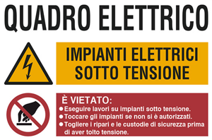 Cartelli cabine elettriche CEI 99 4 6