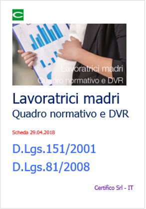 Lavoratrici madri quadro normativo DVR 01