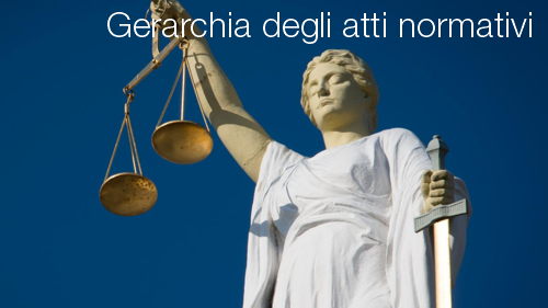 Gerarchia atti normativi