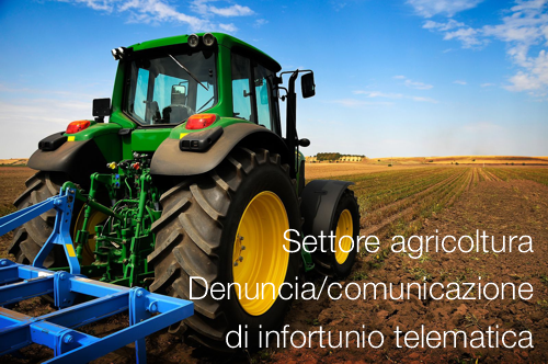 settore agricoltura denuncia infortunio