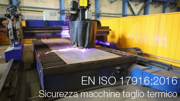 UNI EN ISO 17916 2016 sicurezza macchine taglio termico