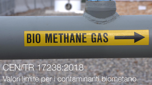 valori limite per i contaminanti biometano