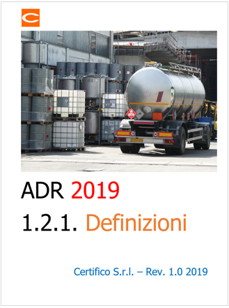 ADR 2019 Definizioni