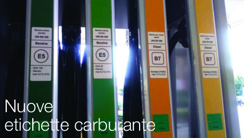 Nuove etichette carburante