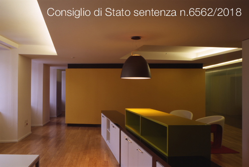 Consiglio di Stato sentenza n 6562 2018