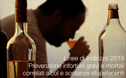 Linee di Indirizzo 2019 alcol e stupefacenti lavoro